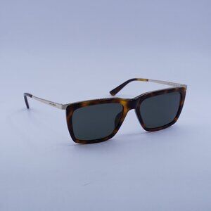 Saint Laurent SL 765 004 Sunglasses Havana/Gold Square Frame, Grey Lenses